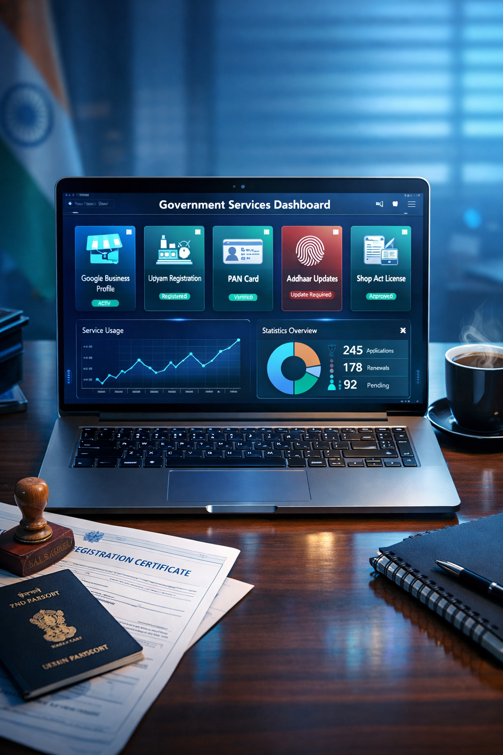 online government documentation and certificate services pune