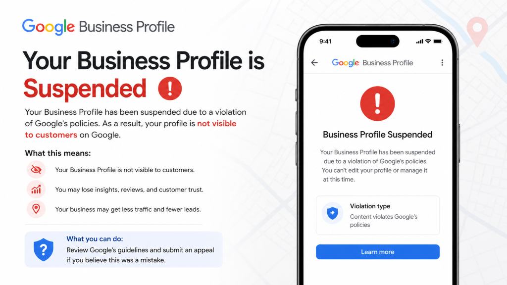 Google Business Profile Suspended? 15 Proven Ways to Recover Your Listing in 2026 google business profile suspended